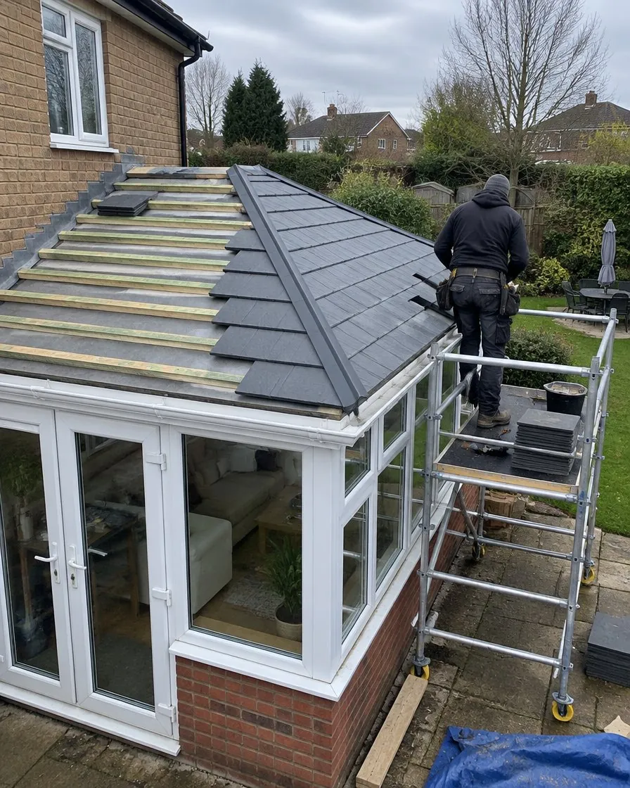 Conservatory roof replacement in Brixham