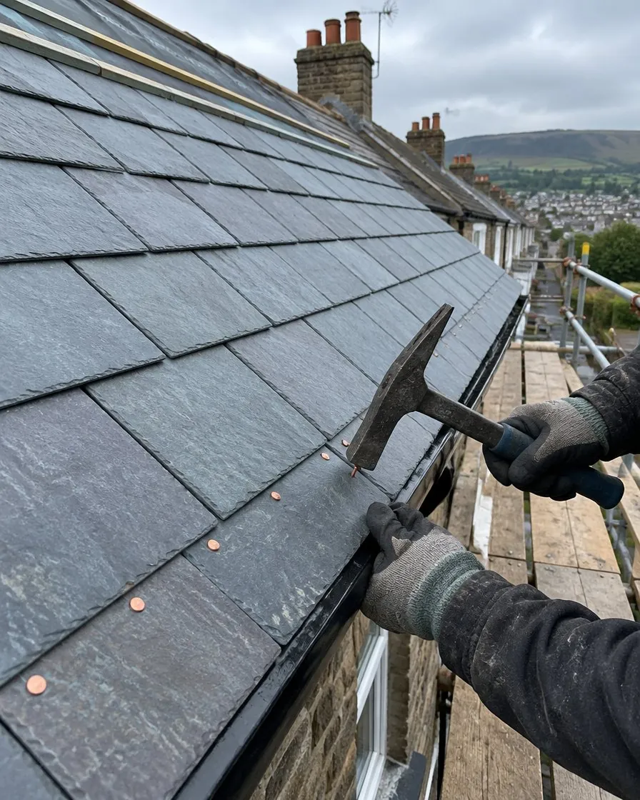 Slate roofing in Brixham