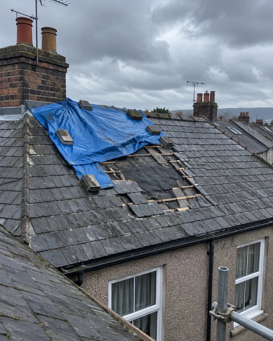 Storm damage and insurance work in Brixham